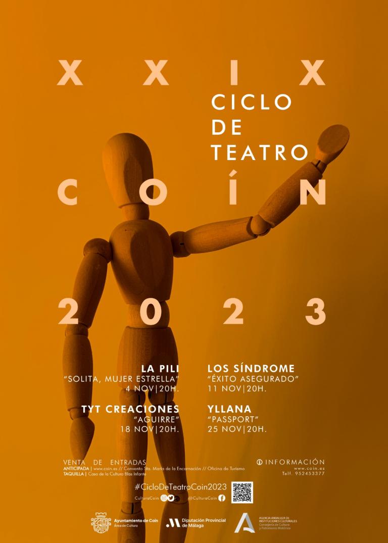 Cartel Ciclo de Teatro Coín 2023