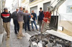 Obras de agua en calle Canónigo Ordóñez