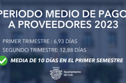 periodo medio de pago a proveedores 1º semestre 2023