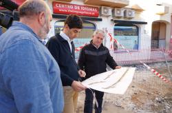 Obra Bartolomé Abelenda, primera fase, alcalde junto a concejales delegados