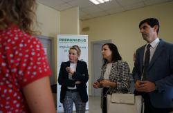 Autoridades en visita Escuela de Empresas